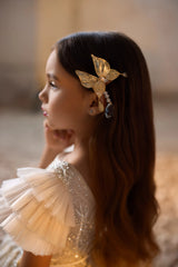 Ivory Tulle & Lace Couture Flower Dress