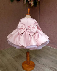 Blush Pink Flower Girl Dress